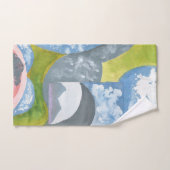 Observance Folk Art van AnyaC Bad Handdoek (Handdoek)