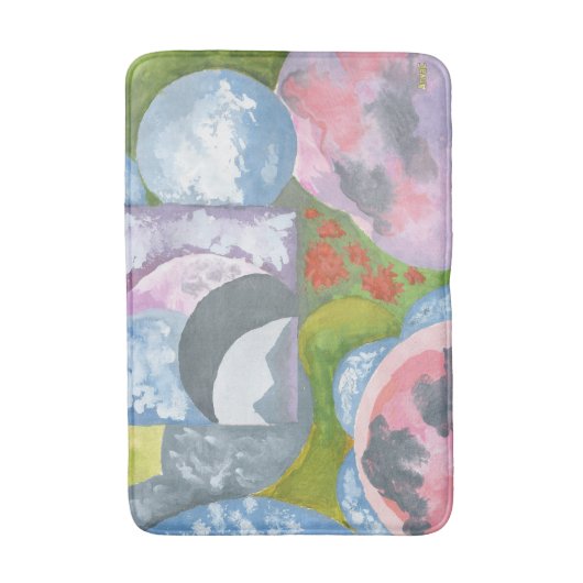 Observance Folk Art van AnyaC Badmat (Voorkant Verticaal)