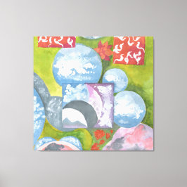 Observance Folk Art van AnyaC Canvas Afdruk