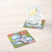 Observance Folk Art van AnyaC Kartonnen Onderzetters (Insitu)