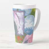 Observance Folk Art van AnyaC Latte Mok (Rechterhoek)