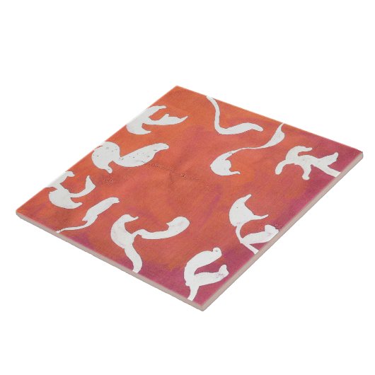 Observance Folk Art van AnyaC Tegeltje (Zijkant)