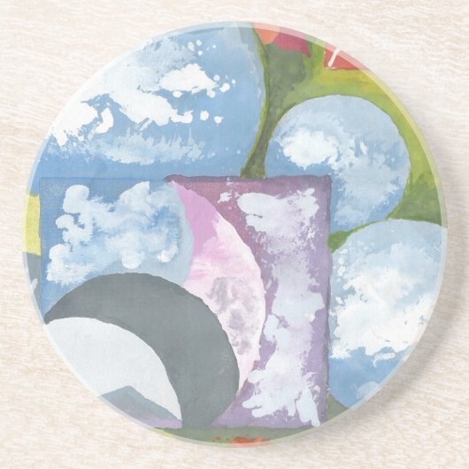 Observance Folk Art van AnyaC Zandsteen Onderzetter (Voorkant)