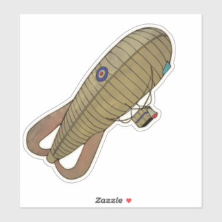 observatieballon-Vliegtuig Sticker