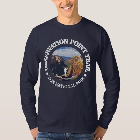 Observatiepunt Trail (Zion) T-shirt (Voorkant)