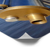  observatietelescoop met oceaanuitzicht poster (Hoek)