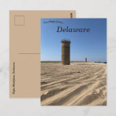 Observatietoren in Cape Henlopen Delaware Briefkaart (Voorkant / Achterkant)