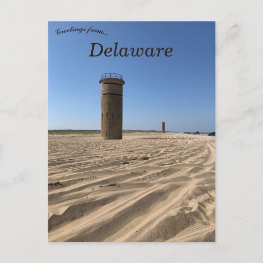 Observatietoren in Cape Henlopen Delaware Briefkaart (Voorkant)