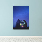 Observatorium Cal Tech Submilimeter | Hawaii Canvas Afdruk (Insitu (Houten vloer))