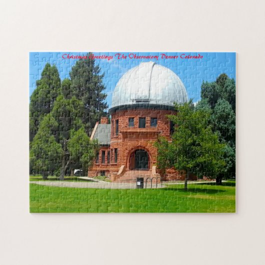 Observatorium Denver Colorado. kerstcadeautjes Legpuzzel (Horizontaal)