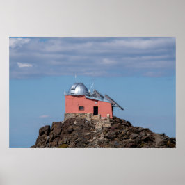 Observatorium in het Sierra Nevada gebergte Poster