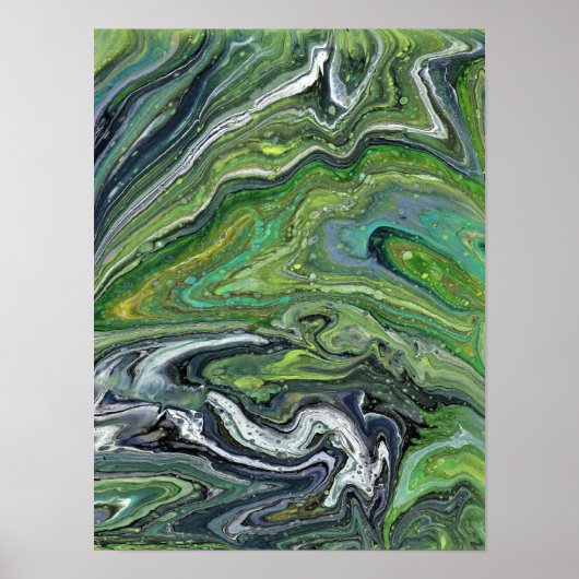 Obsessie 1 Abstracte Art Print (Voorkant)