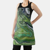 Obsessie 2 Groene Abstracte Schort (Insitu)