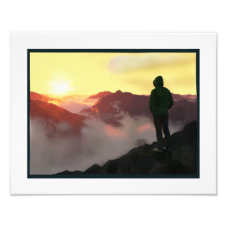 Obsessie met hoogten foto afdruk