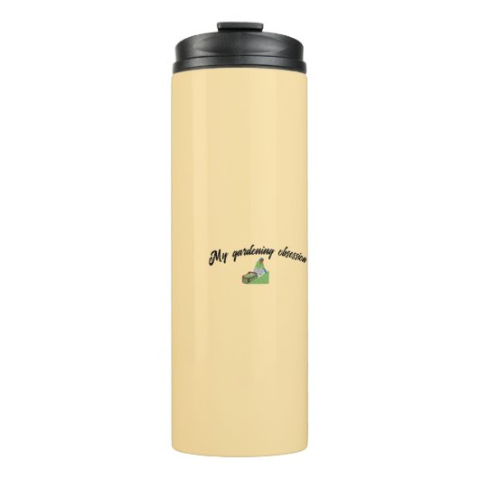 Obsessie met tuinieren thermosbeker (Voorkant)