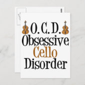 Obsessief-Cello-stoornis Briefkaart (Voorkant / Achterkant)