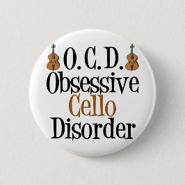 Obsessief-Cello-stoornis Ronde Button 5,7 Cm