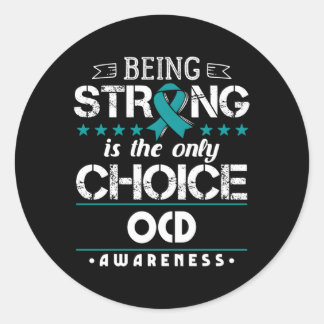 Obsessief-compulsieve stoornis OCS-bewustzijn Ronde Sticker