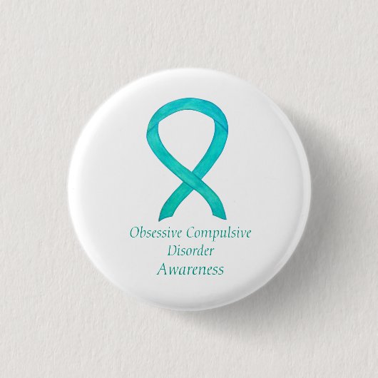 Obsessief-Compulsive Disorder Awareness Custom Pin Ronde Button 3,2 Cm (Voorkant)