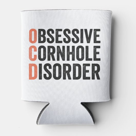 Obsessief cornhole-aandoening Grappig cornhole ges Blikjeskoeler (Voorkant)
