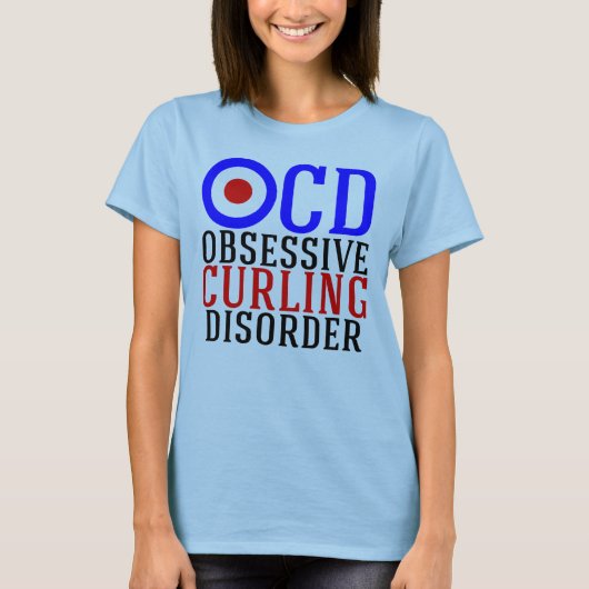 Obsessief-Curling Disorder Funny Sport T-shirt (Voorkant)