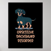 Obsessief Dachshund Disord Poster (Voorkant)