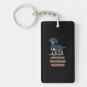 Obsessief Dachshund Disord Sleutelhanger (Voorkant)