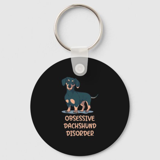 Obsessief Dachshund Disord Sleutelhanger (Voorkant)