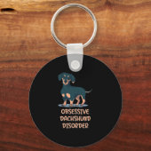 Obsessief Dachshund Disord Sleutelhanger (Voorkant)