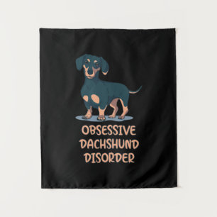 Obsessief Dachshund Disord Wandkleed