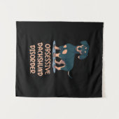 Obsessief Dachshund Disord Wandkleed (Voorkant (horizontaal))