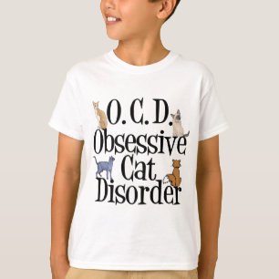 Obsessief-kat stoornis Funny Kinder T-shirt