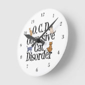 Obsessief-kat stoornis Funny Ronde Klok (Hoek)