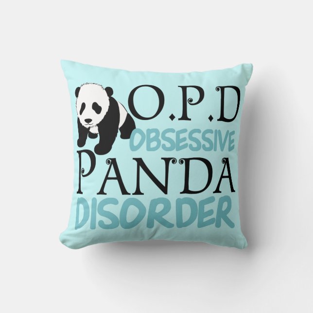 Obsessief-panda stoornis kussen (Voorkant)