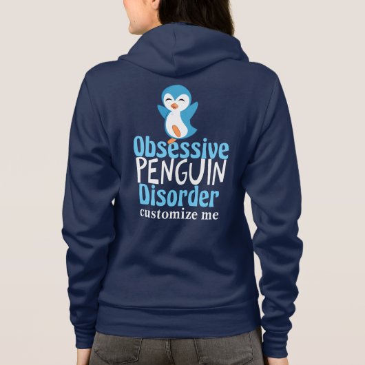 Obsessief-pinguïn disorder hoodie (Achterkant)