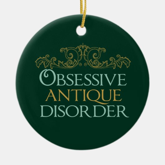 Obsessieve Antiek stoornis Keramisch Ornament (Voorkant)