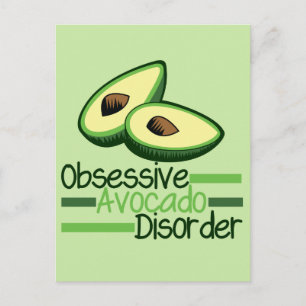 Obsessieve Avocado stoornis Cool Green Briefkaart