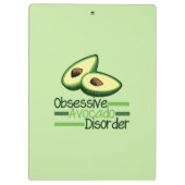 Obsessieve Avocado stoornis Cool Green Klembord (Achterkant)