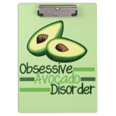 Obsessieve Avocado stoornis Cool Green Klembord (Voorkant)