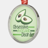 Obsessieve Avocado stoornis Cool Green Metalen Ornament (Links)
