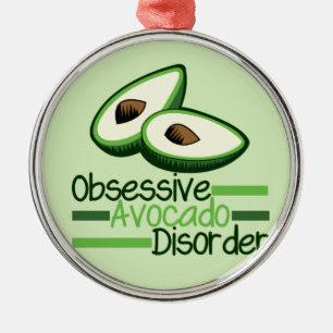 Obsessieve Avocado stoornis Cool Green Metalen Ornament