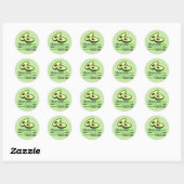 Obsessieve Avocado stoornis Cool Green Ronde Sticker (Vel)