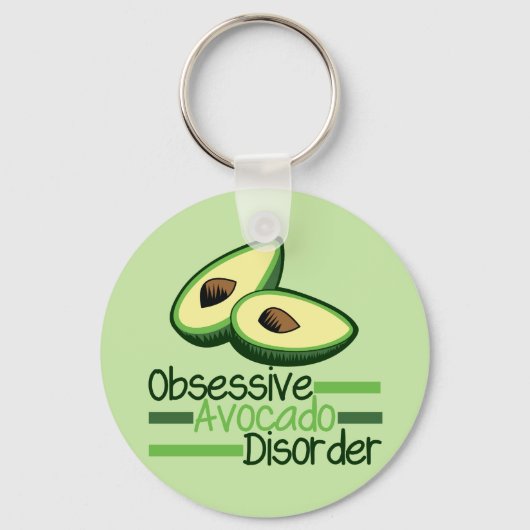 Obsessieve Avocado stoornis Cool Green Sleutelhanger (Voorkant)