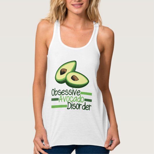 Obsessieve Avocado stoornis Cool Green Tanktop (Voorkant)