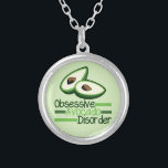 Obsessieve Avocado stoornis Cool Green Zilver Vergulden Ketting<br><div class="desc">Ik hou van avocado's en groene gezonde levensmiddelen. Vooral in heerlijke dingen zoals guacamole. Een schattig cadeau voor een foodie.</div>