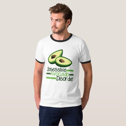 Obsessieve Avocado-stoornis T-shirt (Voorkant volledig)