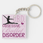 Obsessieve balletafwijking sleutelhanger (Achterkant)