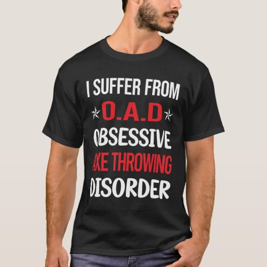 Obsessieve bijl gooiende bijlen t-shirt (Voorkant)