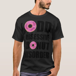 Obsessieve bouwvakker, donut verjaardag t-shirt