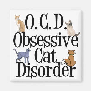  Obsessieve Cat Disorder Magneet